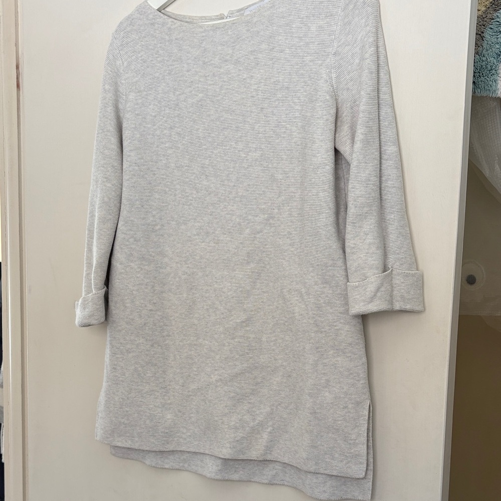 The White Company Soft Gray Knit Top